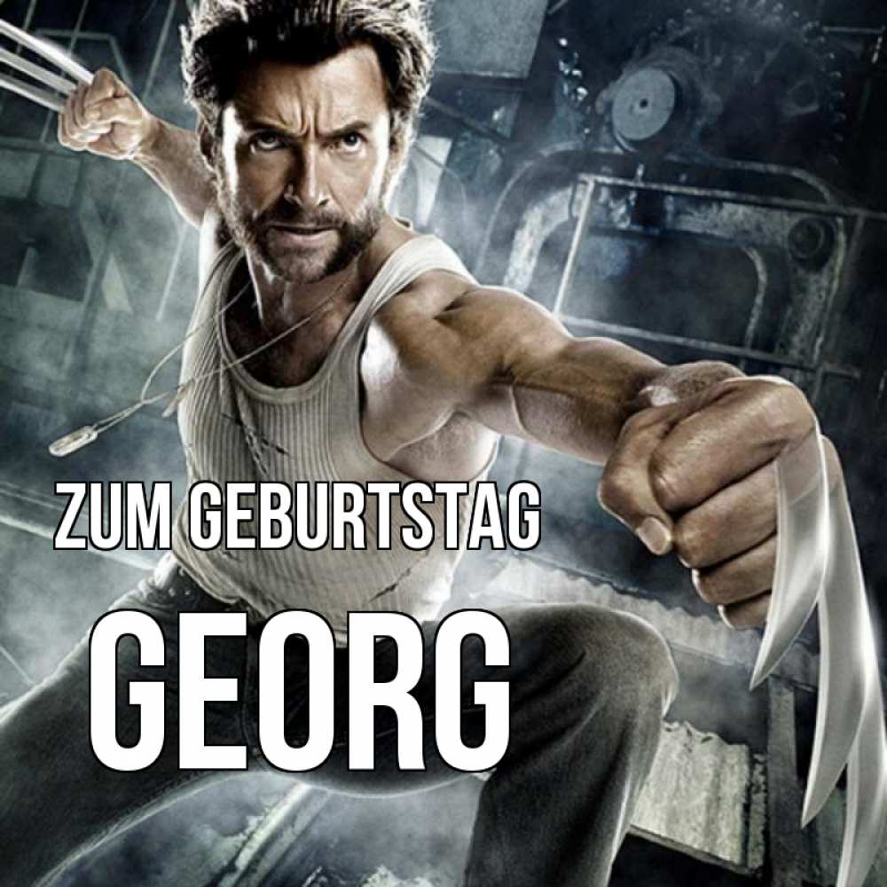 Открытка на каждый день с именем, Georg Zum Geburtstag супергерой в ярости Прикольная открытка с пожеланием онлайн скачать бесплатно 