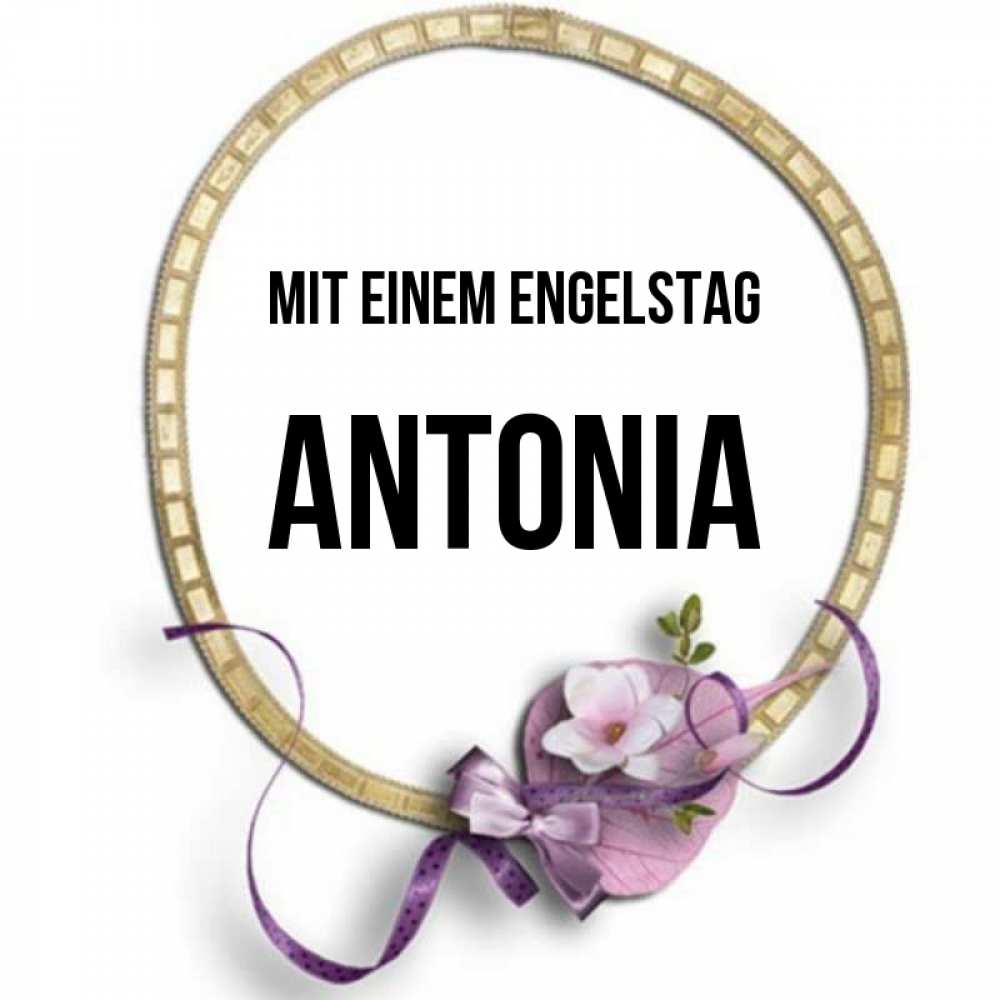 Картинка Mit einem Engelstag, Antonia