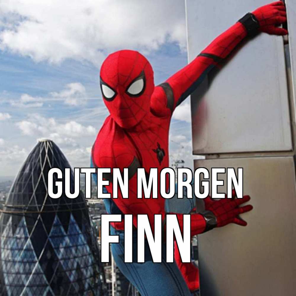 Открытка на каждый день с именем, Finn Guten Morgen марвел герои Прикольная открытка с пожеланием онлайн скачать бесплатно 