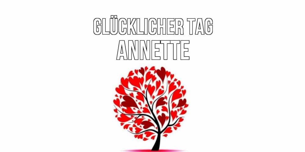 Открытка на каждый день с именем, Annette Glücklicher Tag открытка с пожеланием хорошего дня Прикольная открытка с пожеланием онлайн скачать бесплатно 