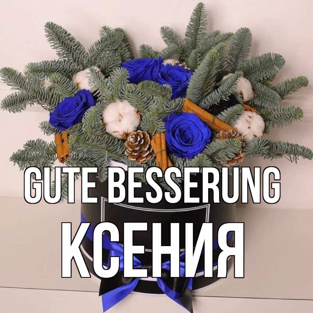 Открытка на каждый день с именем, Ксения Gute Besserung короче кто то загрузил эти шишки Прикольная открытка с пожеланием онлайн скачать бесплатно 