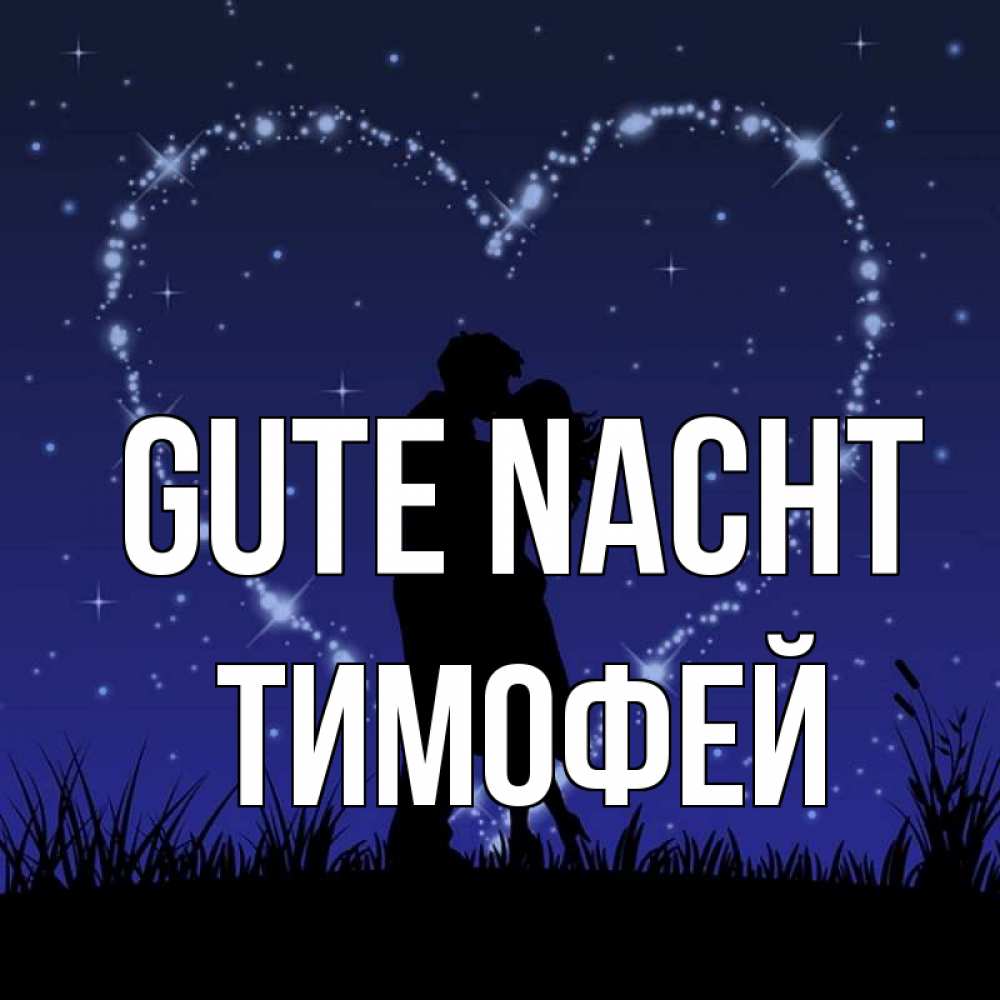 Открытка на каждый день с именем, Тимофей Gute Nacht сладких снов Прикольная открытка с пожеланием онлайн скачать бесплатно 