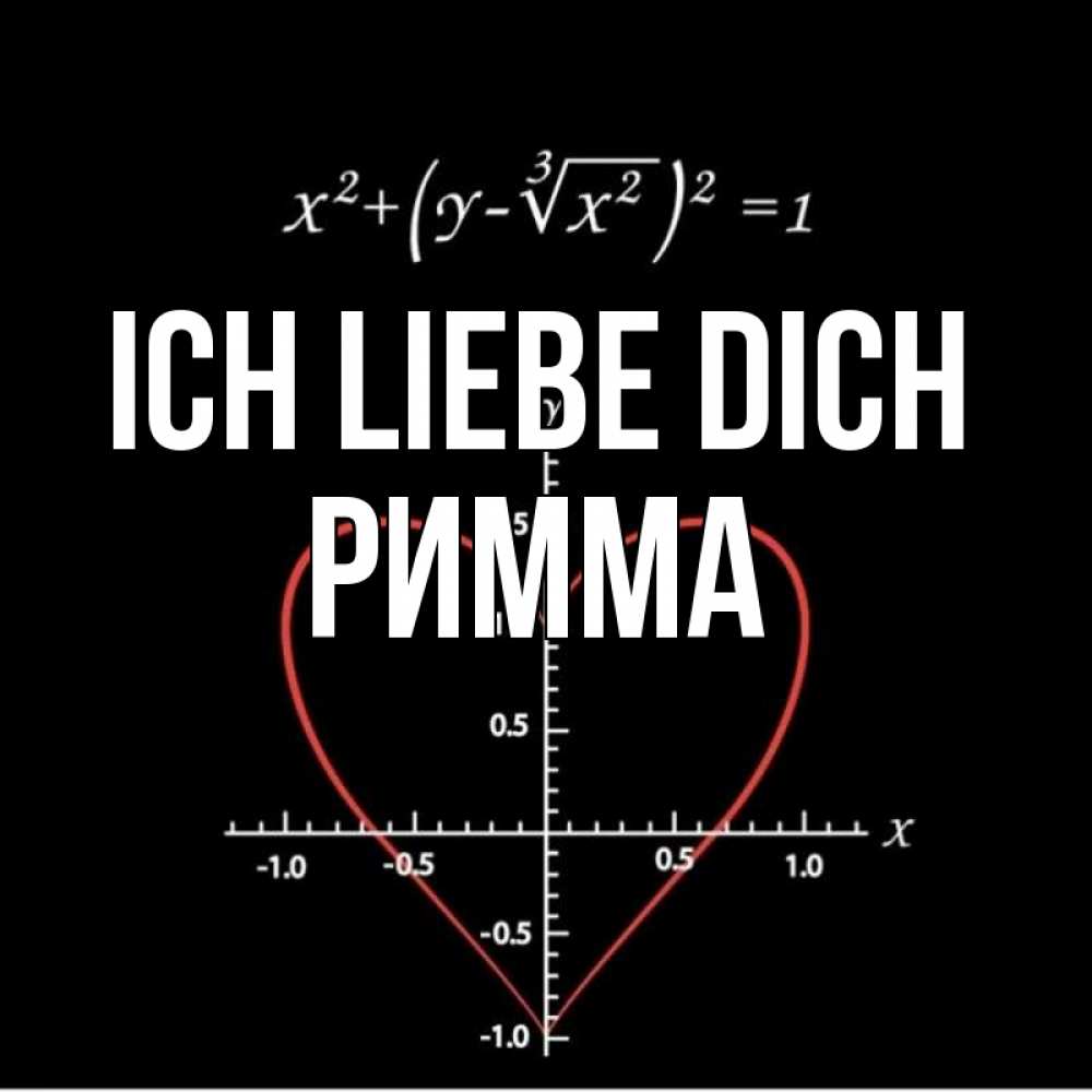 Открытка на каждый день с именем, Римма Ich liebe dich сердечная формула Прикольная открытка с пожеланием онлайн скачать бесплатно 