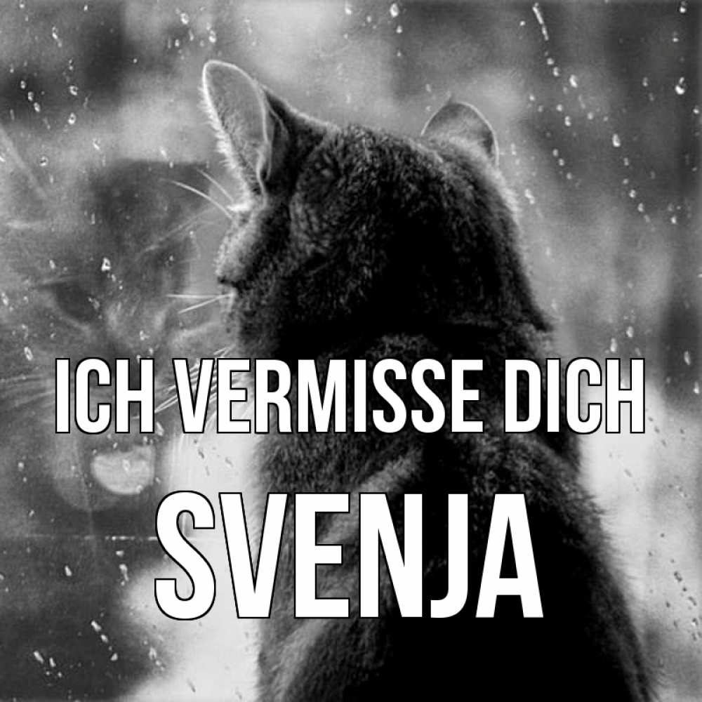Открытка на каждый день с именем, Svenja Ich vermisse dich скорее ко мне приходи 1 Прикольная открытка с пожеланием онлайн скачать бесплатно 