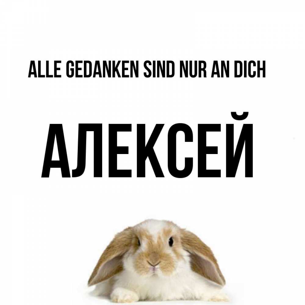 Открытка на каждый день с именем, Алексей Alle Gedanken sind nur an dich подписать своими руками онлайн Прикольная открытка с пожеланием онлайн скачать бесплатно 