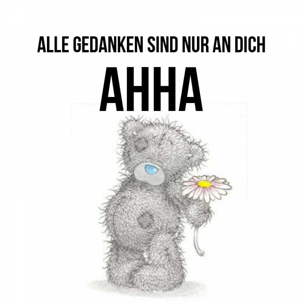 Открытка на каждый день с именем, Анна Alle Gedanken sind nur an dich мысли только о тебе Прикольная открытка с пожеланием онлайн скачать бесплатно 
