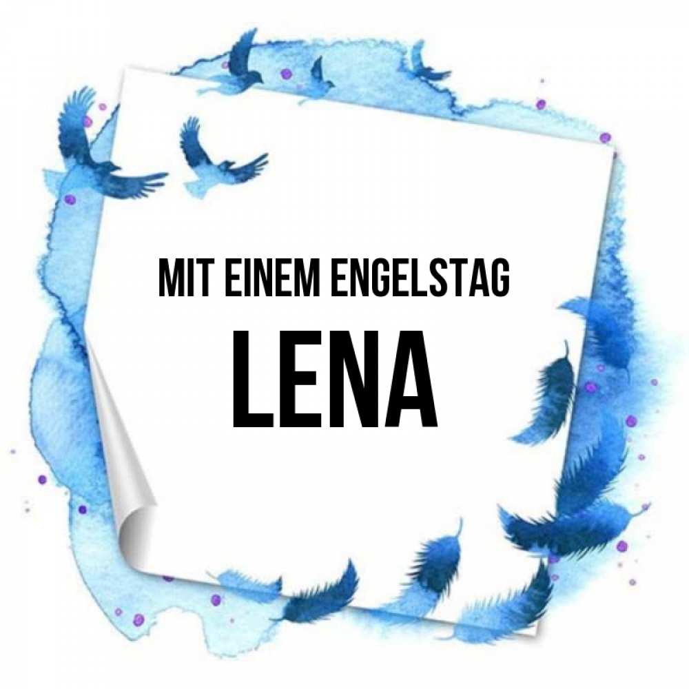 Картинка Mit einem Engelstag, Lena