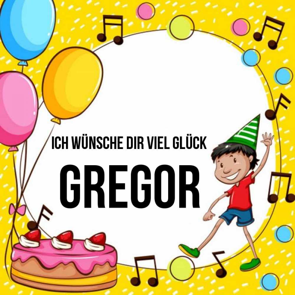 Открытка на каждый день с именем, Gregor Ich wünsche dir viel Glück открытка 1 Прикольная открытка с пожеланием онлайн скачать бесплатно 