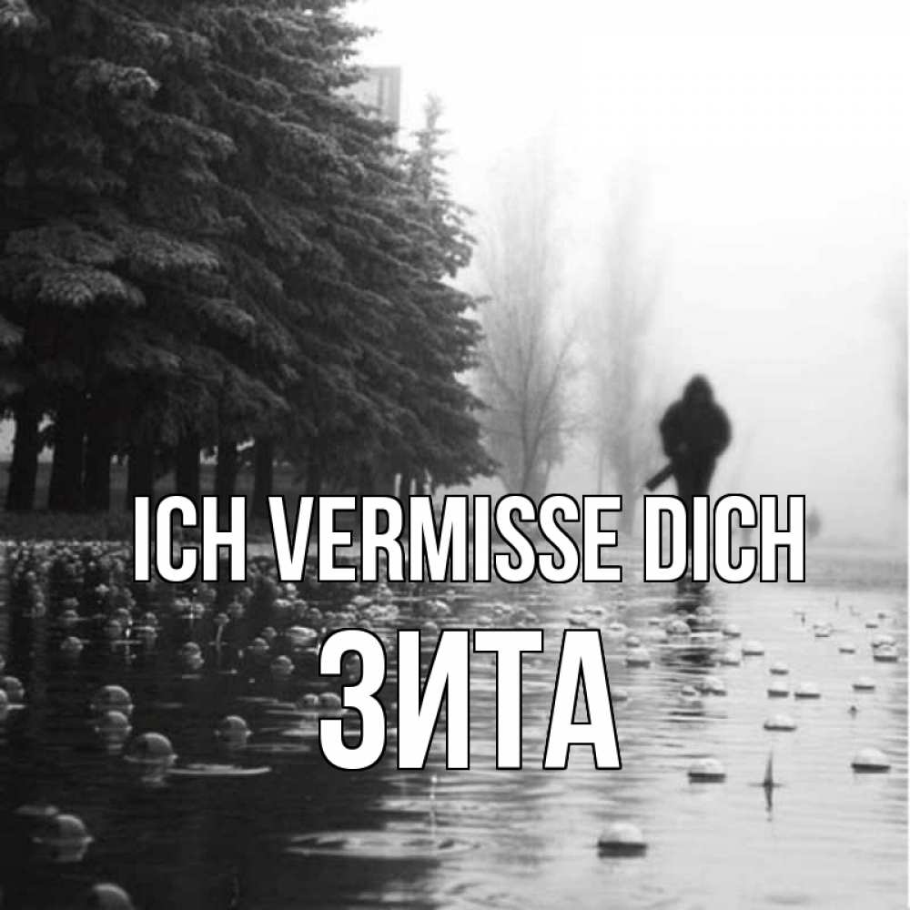 Открытка на каждый день с именем, Зита Ich vermisse dich приходи Прикольная открытка с пожеланием онлайн скачать бесплатно 