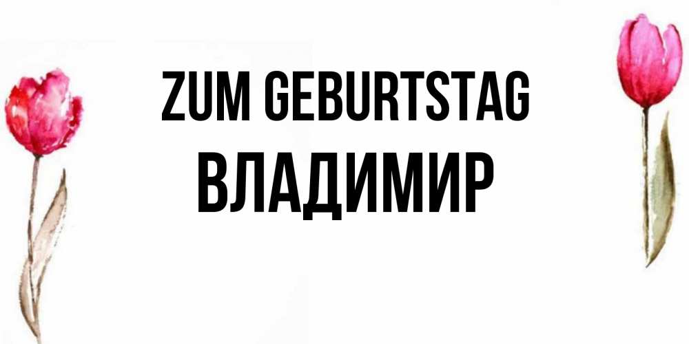 Картинка Zum Geburtstag, Владимир