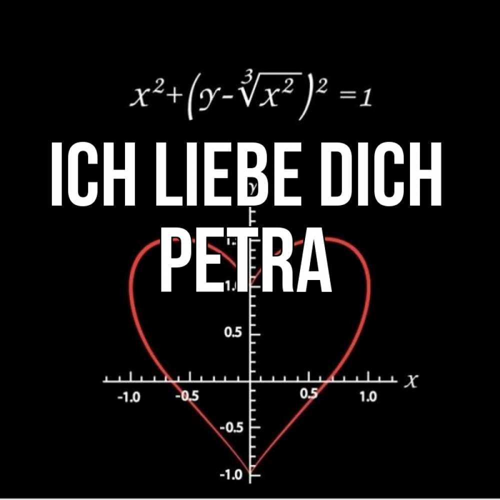 Открытка на каждый день с именем, Petra Ich liebe dich сердечная формула Прикольная открытка с пожеланием онлайн скачать бесплатно 