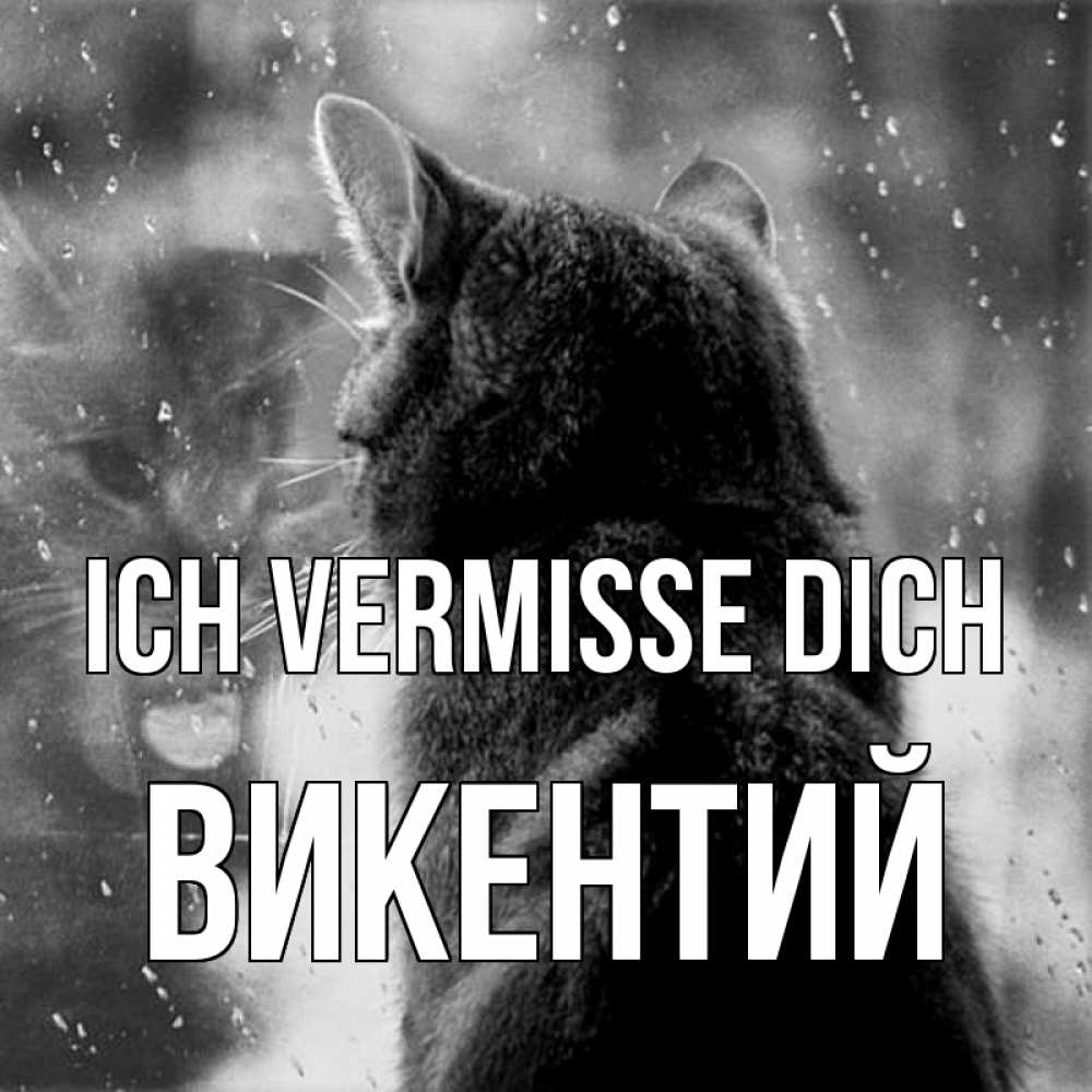 Открытка на каждый день с именем, Викентий Ich vermisse dich скорее ко мне приходи 1 Прикольная открытка с пожеланием онлайн скачать бесплатно 