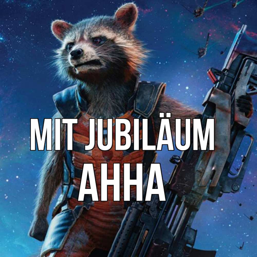 Открытка на каждый день с именем, Анна Mit Jubiläum реактивный Рокета Прикольная открытка с пожеланием онлайн скачать бесплатно 