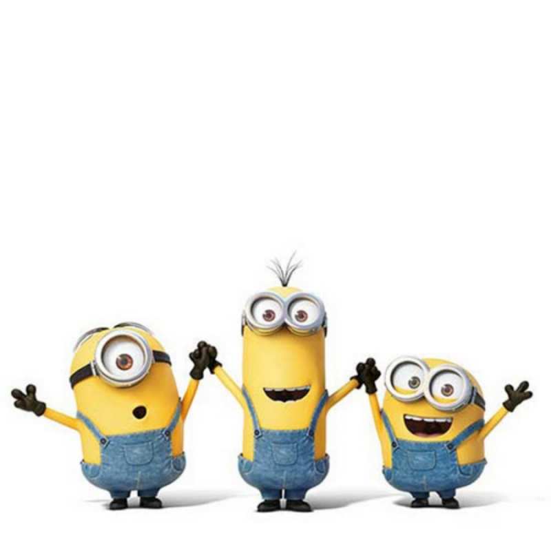 Открытка миньоны взялись за руки  с днюхой  Mit Jubiläum 