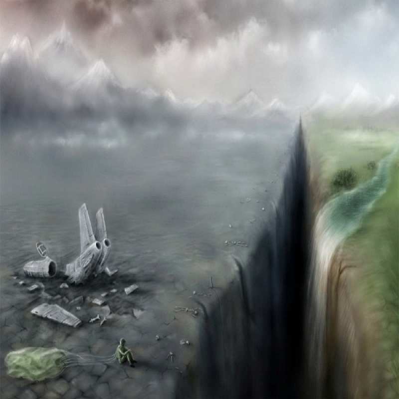 Открытка разбившийся самолет  все спаслись.  Sei nicht traurig 