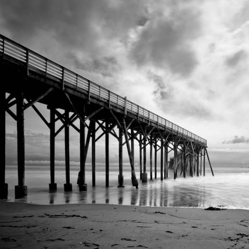 Открытка мост  старый  Ich vermisse dich 