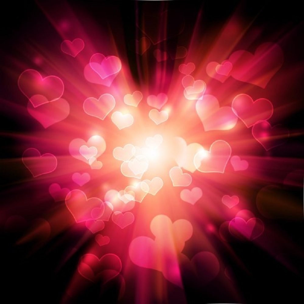 Открытка сердечки 1 рамочка 1 Ich liebe dich 