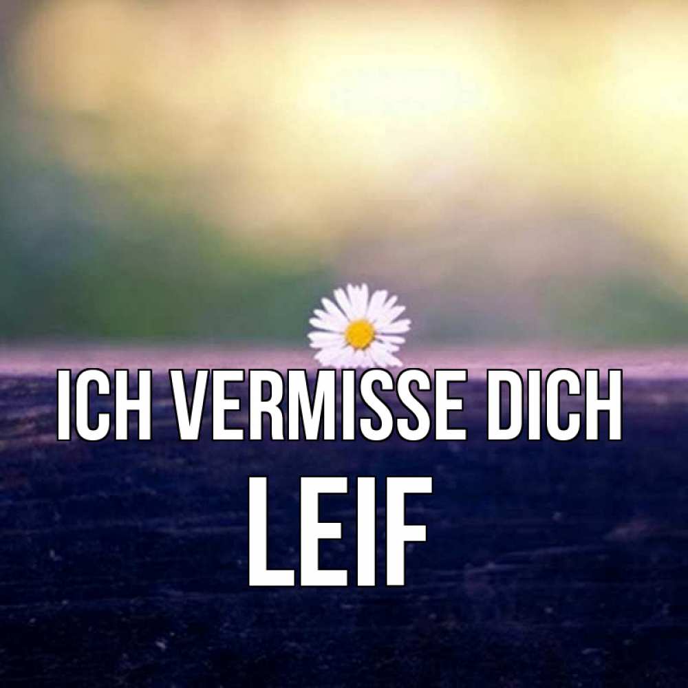 Открытка на каждый день с именем, Leif Ich vermisse dich приходи в гости Прикольная открытка с пожеланием онлайн скачать бесплатно 