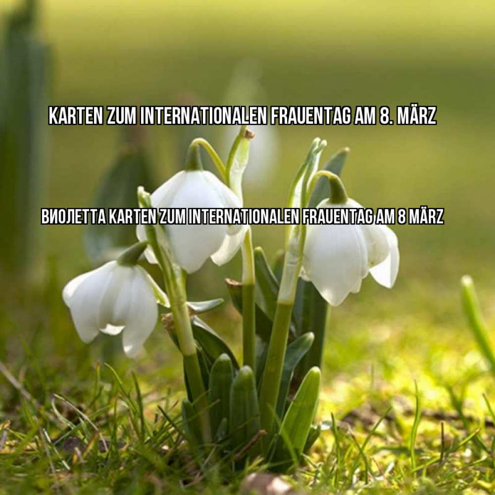 на немецком с именем, Виолетта, Karten zum Internationalen Frauentag am 8. März