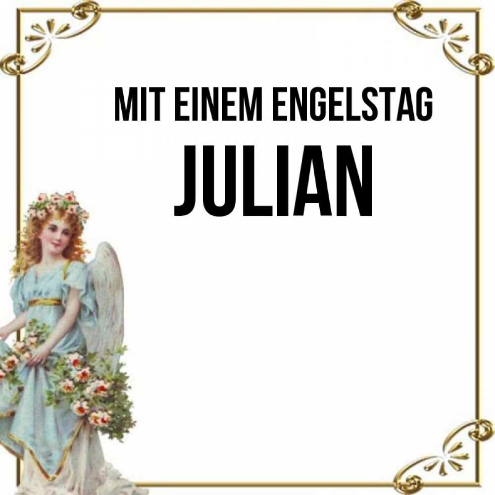 Картинка Mit einem Engelstag, Julian
