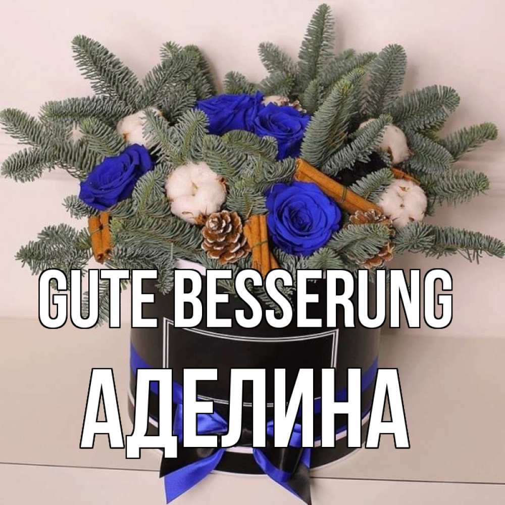 Открытка на каждый день с именем, Аделина Gute Besserung короче кто то загрузил эти шишки Прикольная открытка с пожеланием онлайн скачать бесплатно 