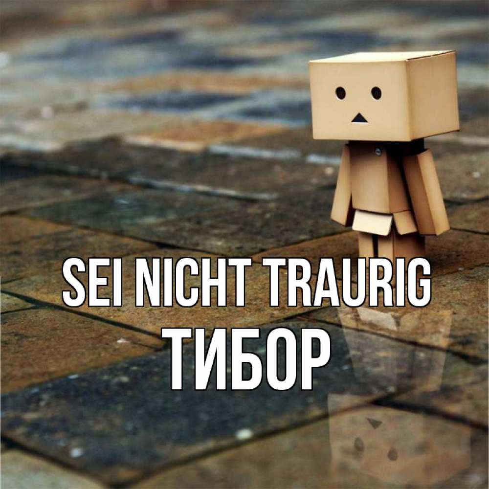 Открытка на каждый день с именем, Тибор Sei nicht traurig Стив Прикольная открытка с пожеланием онлайн скачать бесплатно 