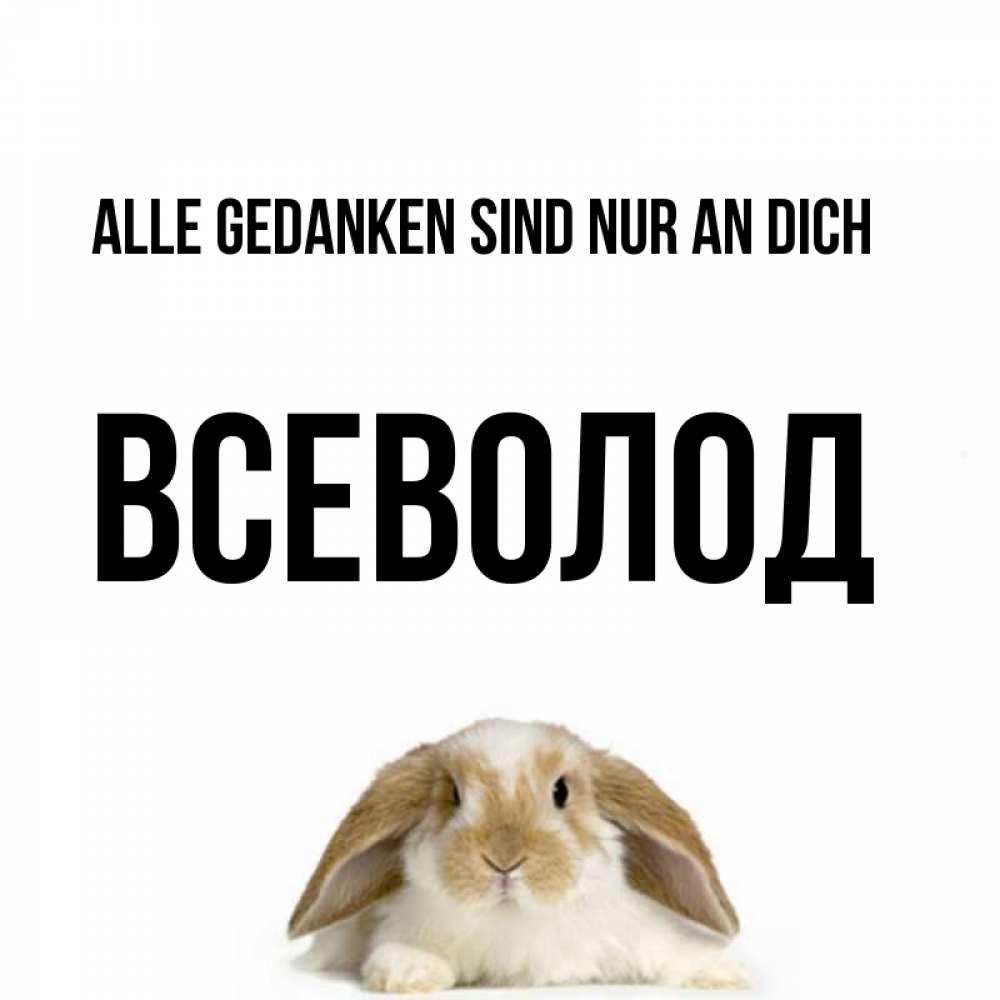 Открытка на каждый день с именем, Всеволод Alle Gedanken sind nur an dich подписать своими руками онлайн Прикольная открытка с пожеланием онлайн скачать бесплатно 