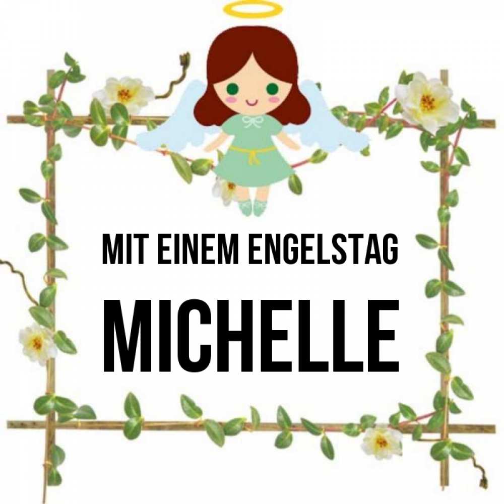 Картинка Mit einem Engelstag, Michelle