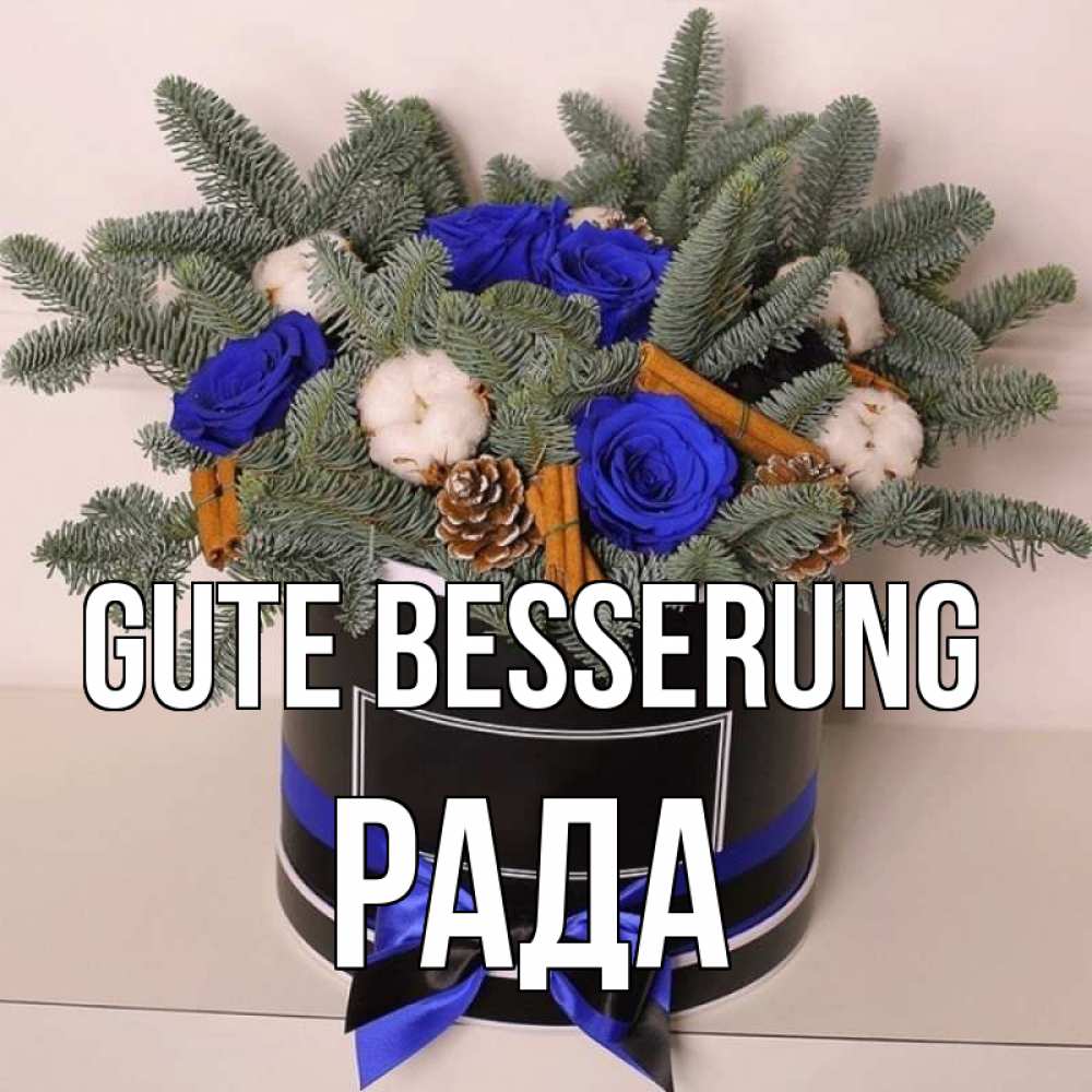 Открытка на каждый день с именем, Рада Gute Besserung короче кто то загрузил эти шишки Прикольная открытка с пожеланием онлайн скачать бесплатно 
