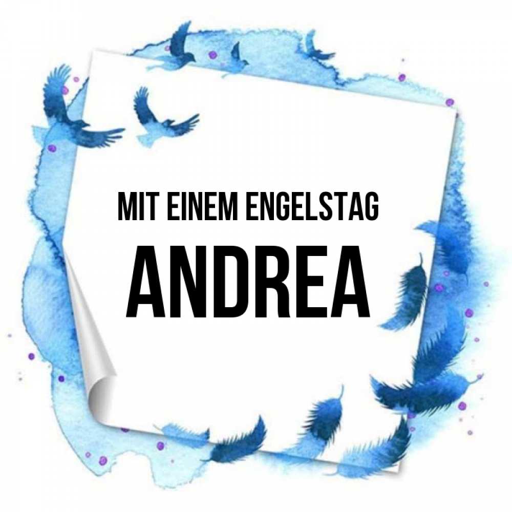 Картинка Mit einem Engelstag, Andrea