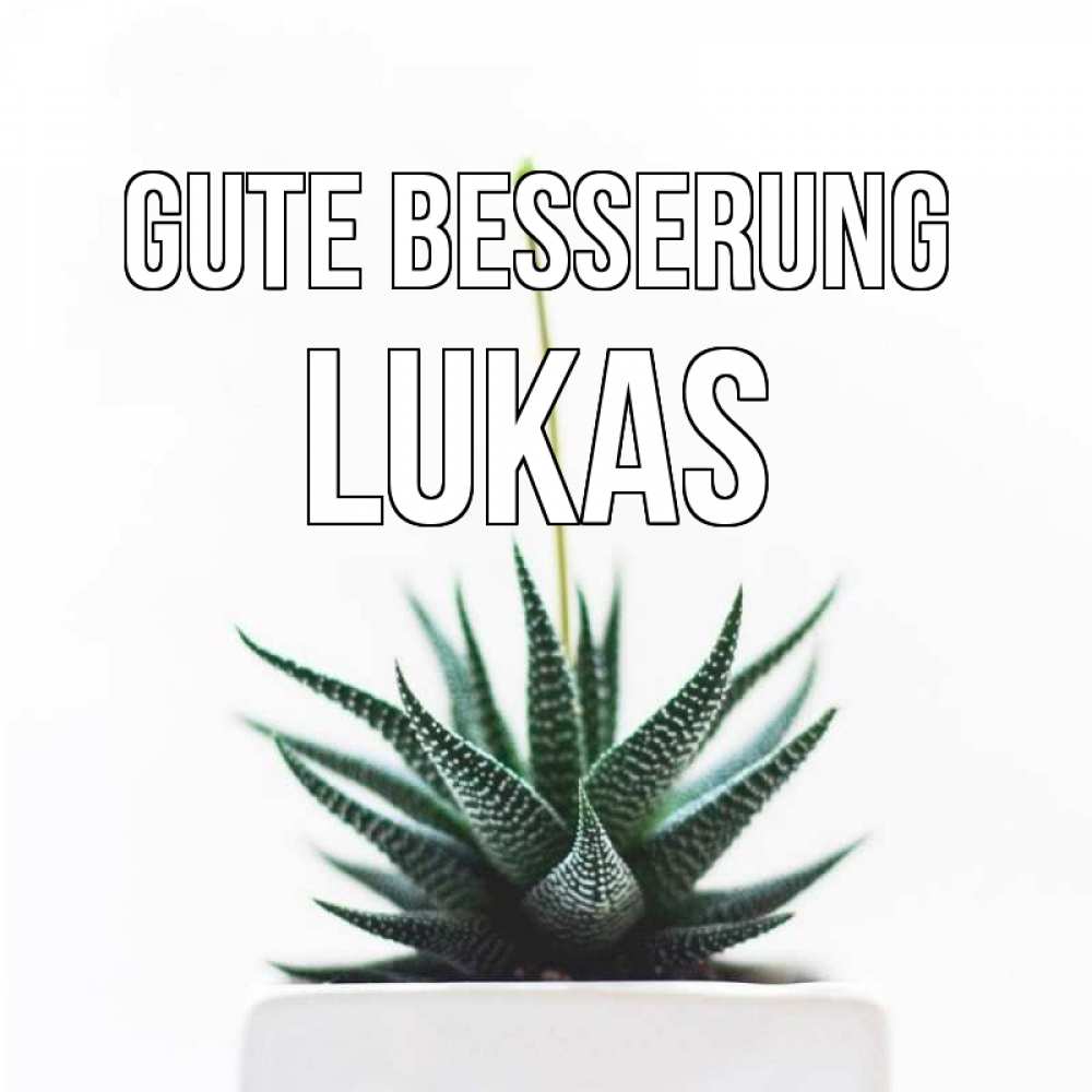 Открытка на каждый день с именем, Lukas Gute Besserung короче это непонятная колючка Прикольная открытка с пожеланием онлайн скачать бесплатно 