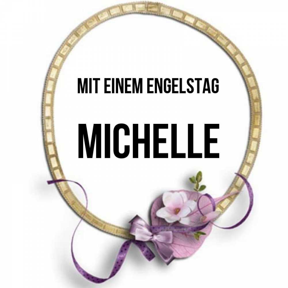 Картинка Mit einem Engelstag, Michelle