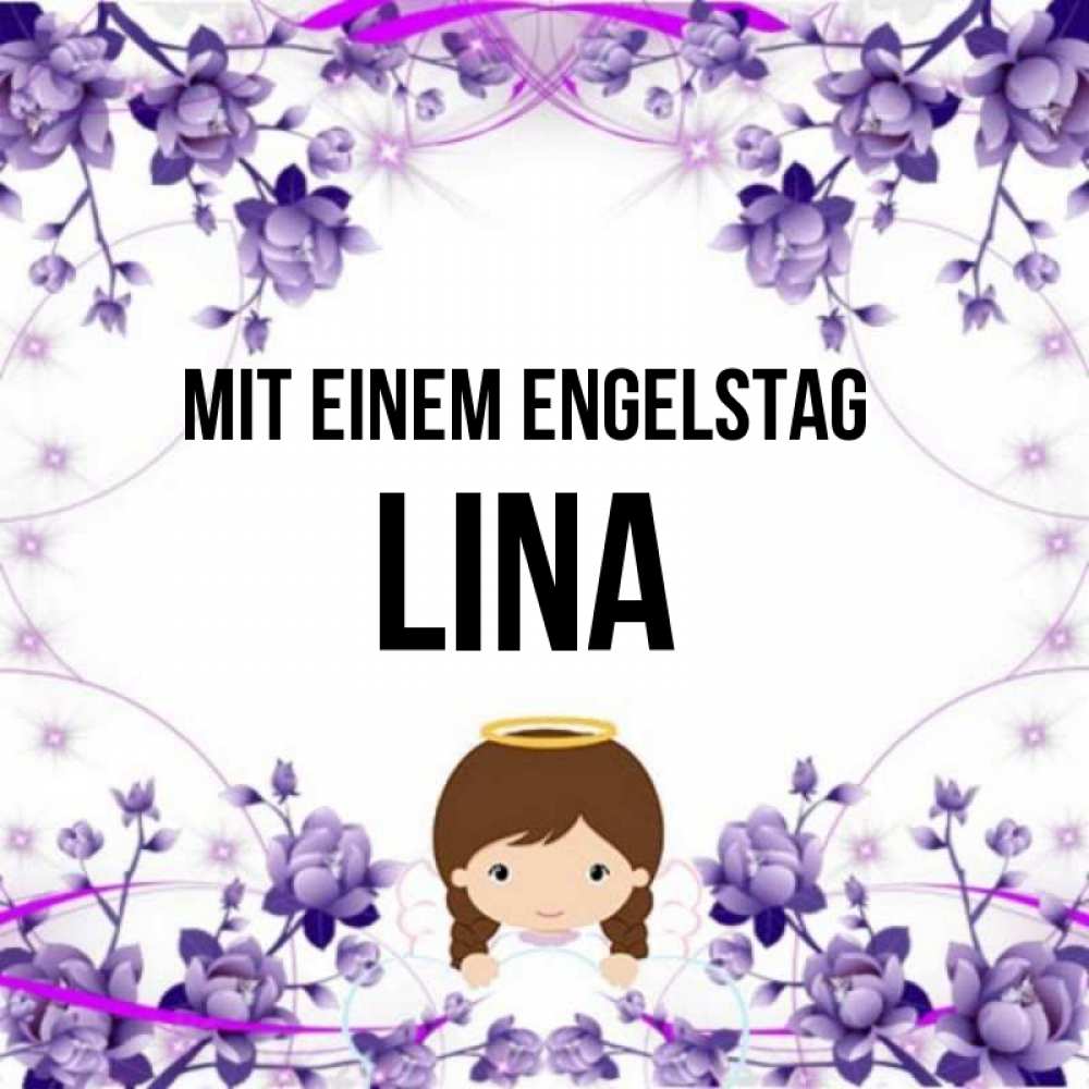 Картинка Mit einem Engelstag, Lina