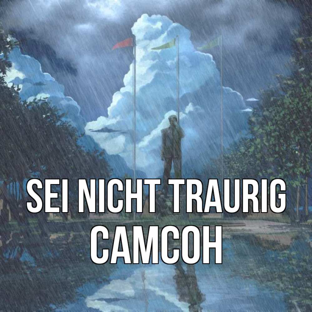 Открытка на каждый день с именем, Самсон Sei nicht traurig небо и флаги Прикольная открытка с пожеланием онлайн скачать бесплатно 