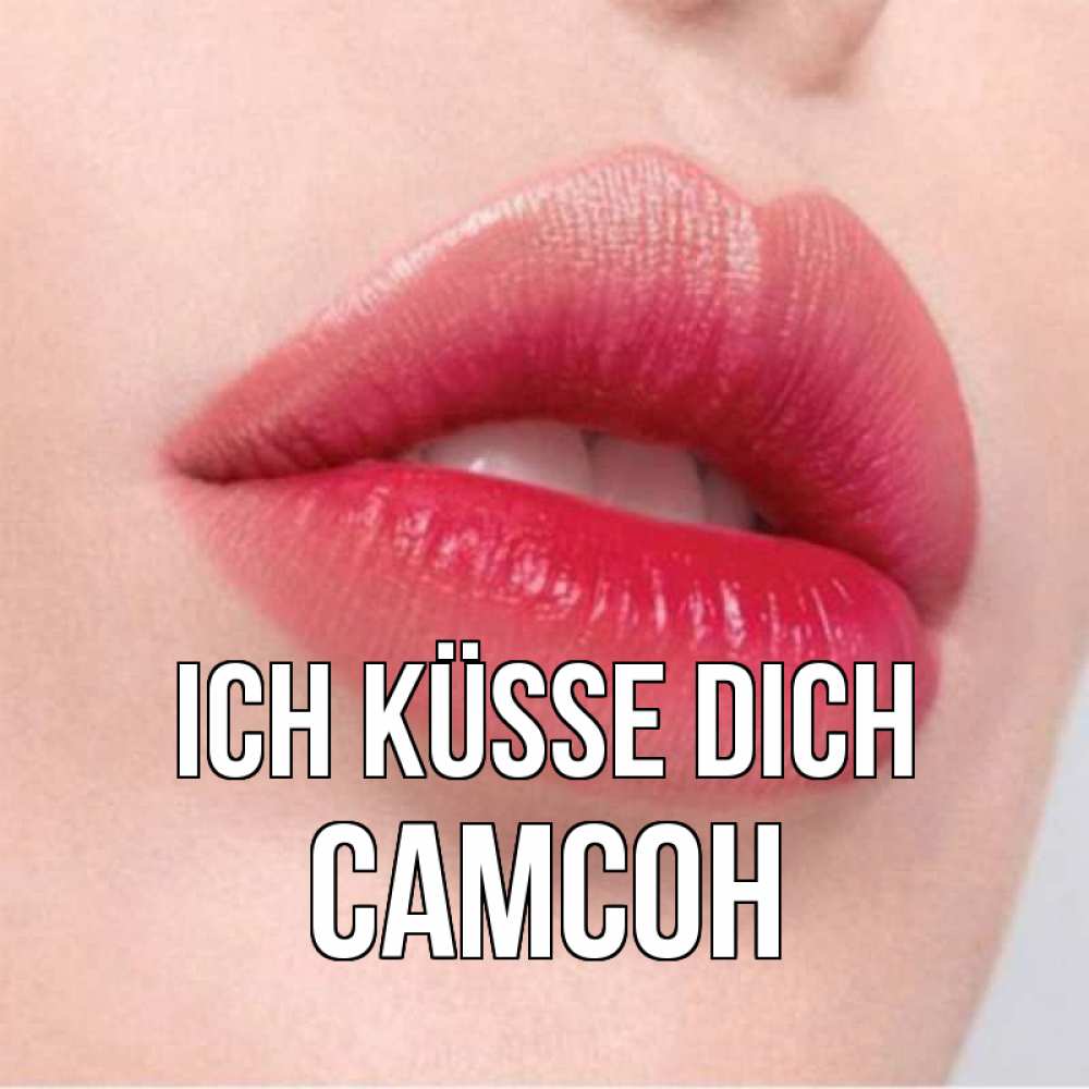Открытка на каждый день с именем, Самсон Ich küsse dich губы зубки и нежная кожа Прикольная открытка с пожеланием онлайн скачать бесплатно 