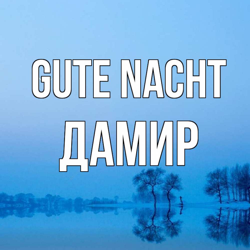 Открытка на каждый день с именем, Дамир Gute Nacht весна Прикольная открытка с пожеланием онлайн скачать бесплатно 