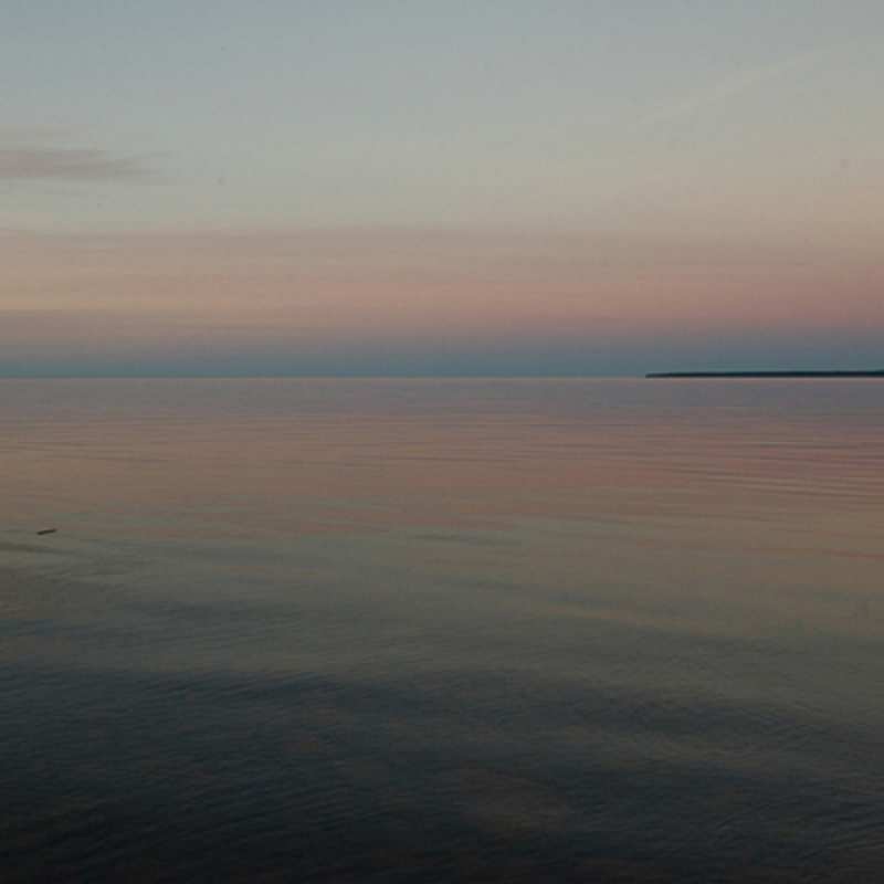 Открытка побережье  водная гладь  Sei nicht traurig 