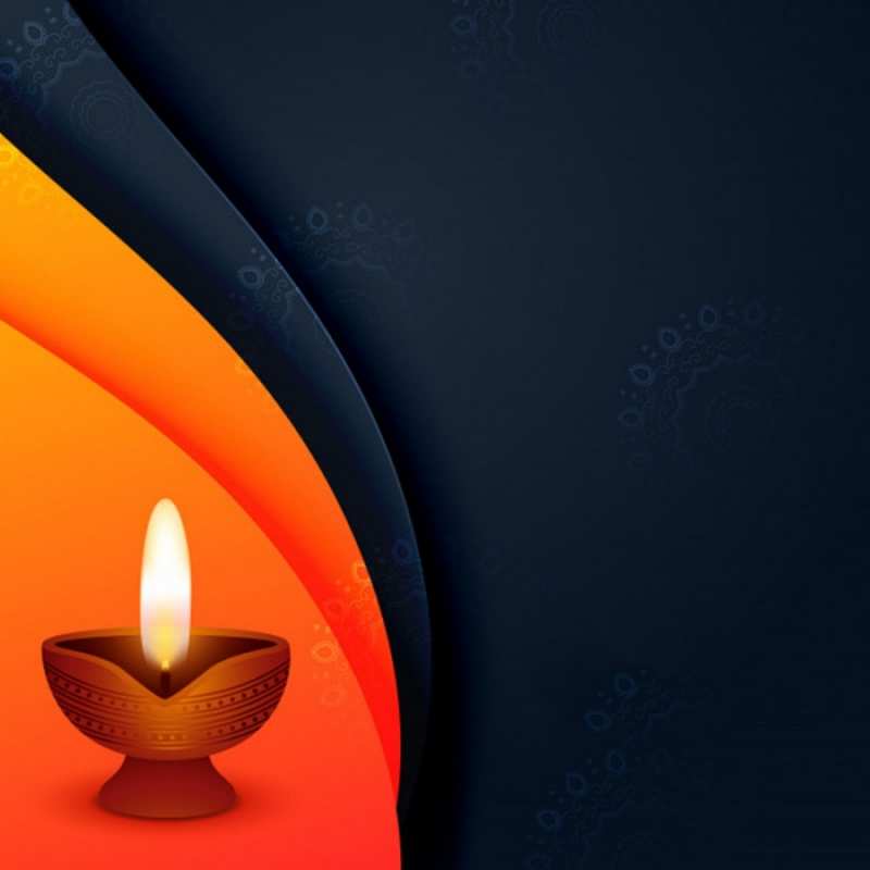 Открытка свечка  абстрактный фон  Ich wünsche dir viel Glück 