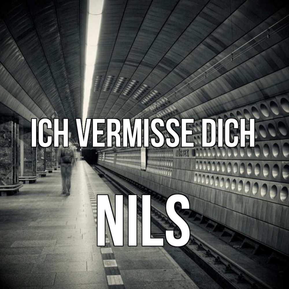 Открытка на каждый день с именем, Nils Ich vermisse dich приезжай 1 Прикольная открытка с пожеланием онлайн скачать бесплатно 