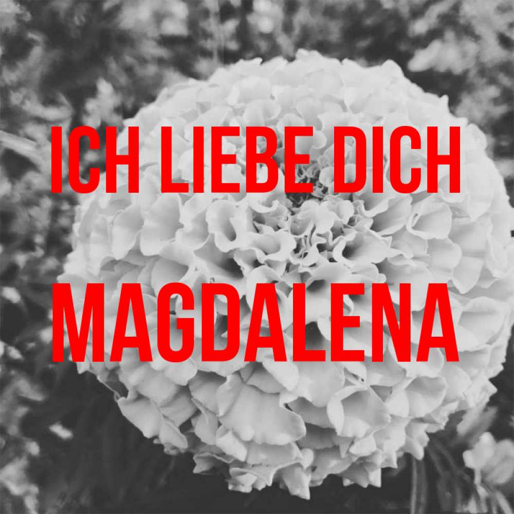 Открытка на каждый день с именем, Magdalena Ich liebe dich подпись Прикольная открытка с пожеланием онлайн скачать бесплатно 