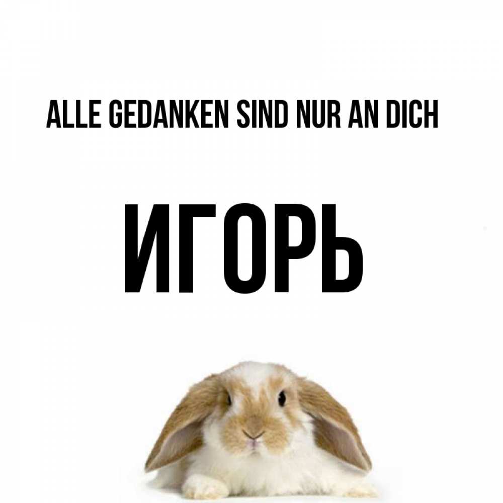 Открытка на каждый день с именем, Игорь Alle Gedanken sind nur an dich подписать своими руками онлайн Прикольная открытка с пожеланием онлайн скачать бесплатно 