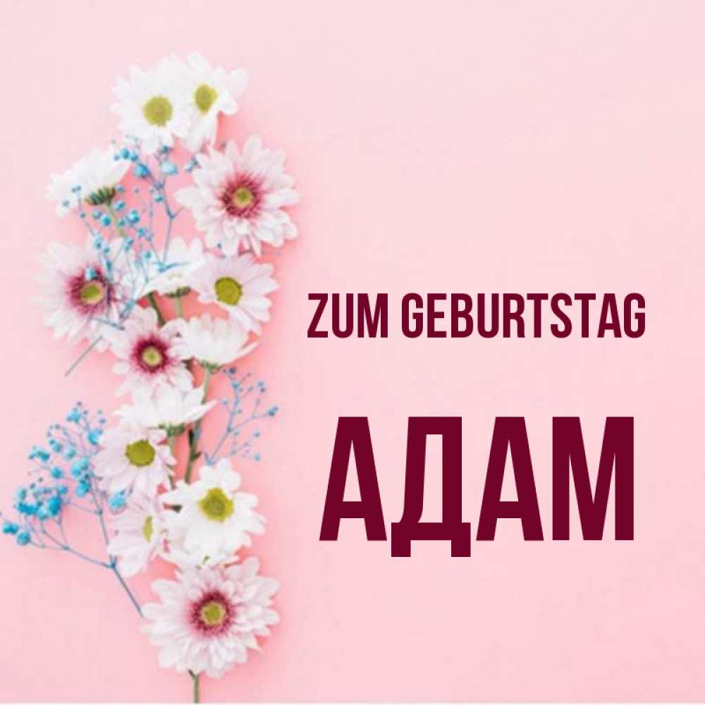 Картинка Zum Geburtstag, Адам