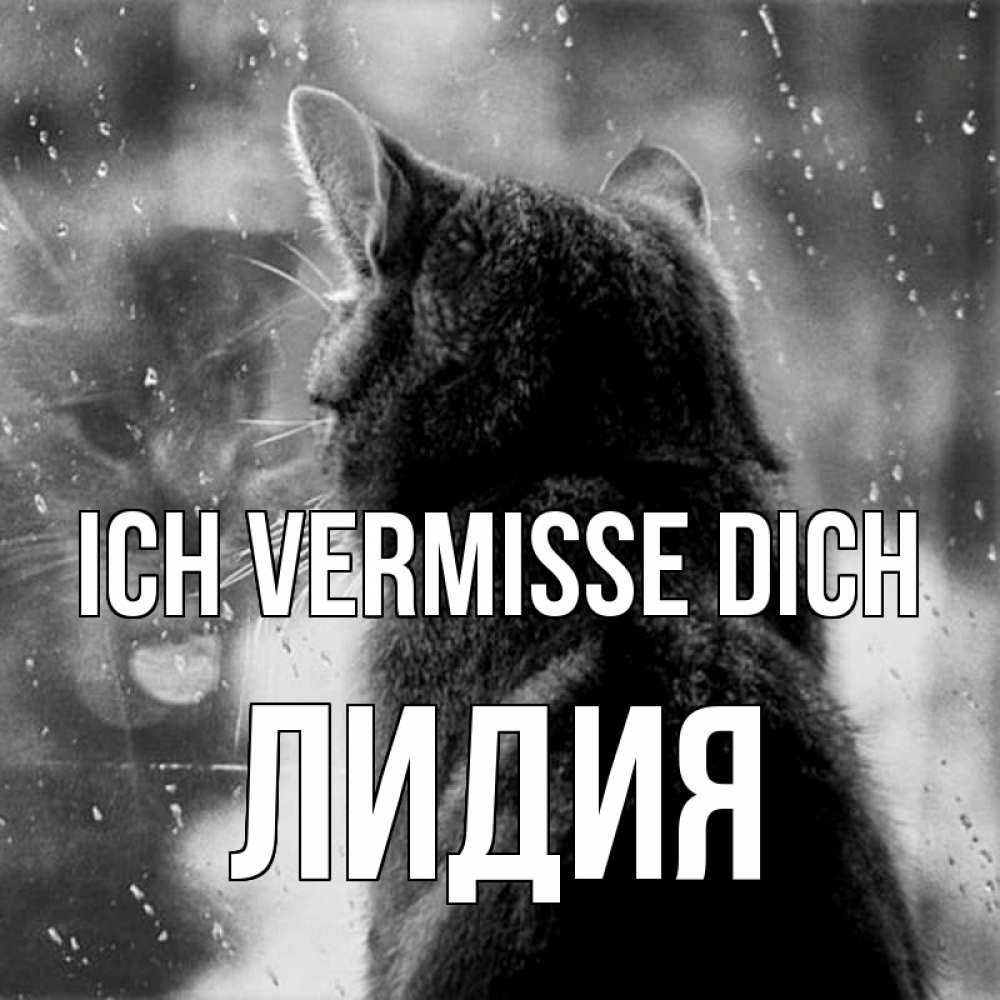 Открытка на каждый день с именем, Лидия Ich vermisse dich скорее ко мне приходи 1 Прикольная открытка с пожеланием онлайн скачать бесплатно 