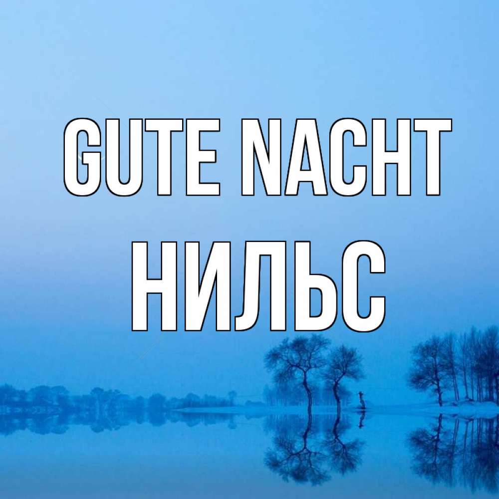 Открытка на каждый день с именем, Нильс Gute Nacht весна Прикольная открытка с пожеланием онлайн скачать бесплатно 