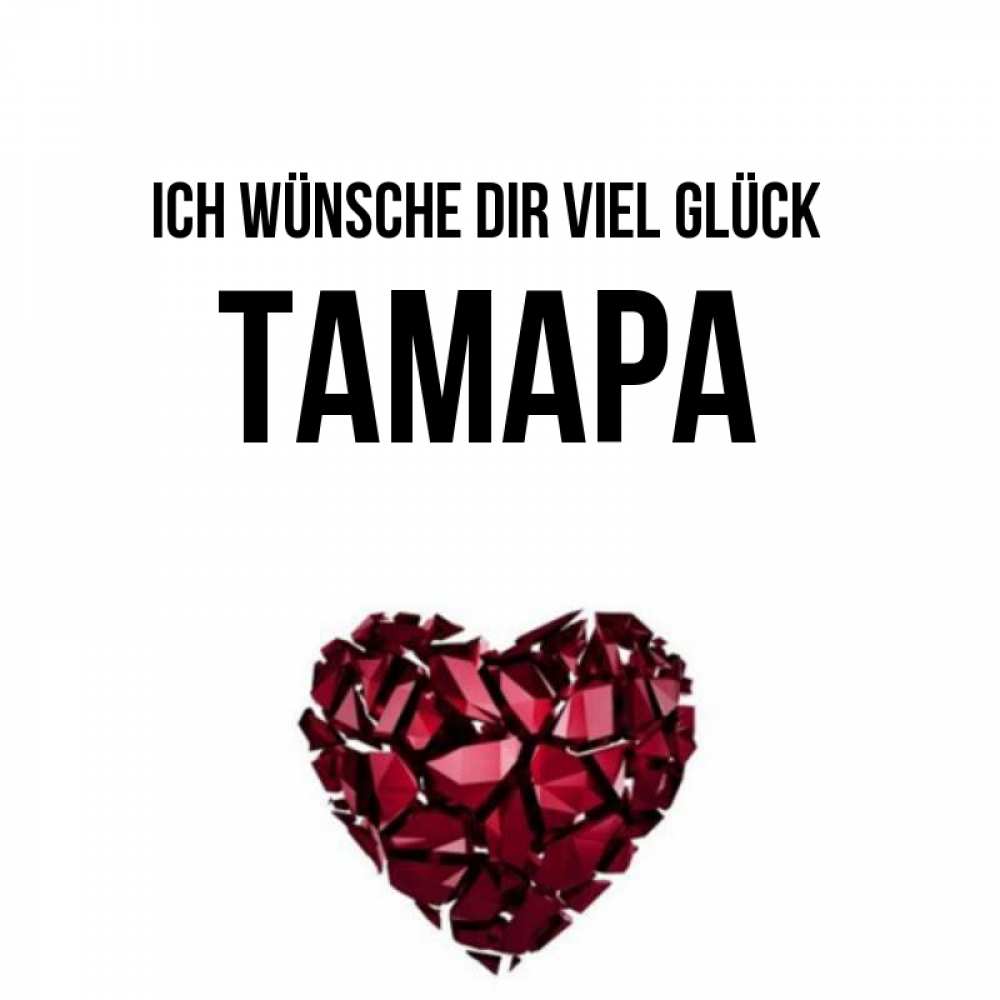 Открытка на каждый день с именем, Тамара Ich wünsche dir viel Glück бордовое из кристаллов  1 Прикольная открытка с пожеланием онлайн скачать бесплатно 