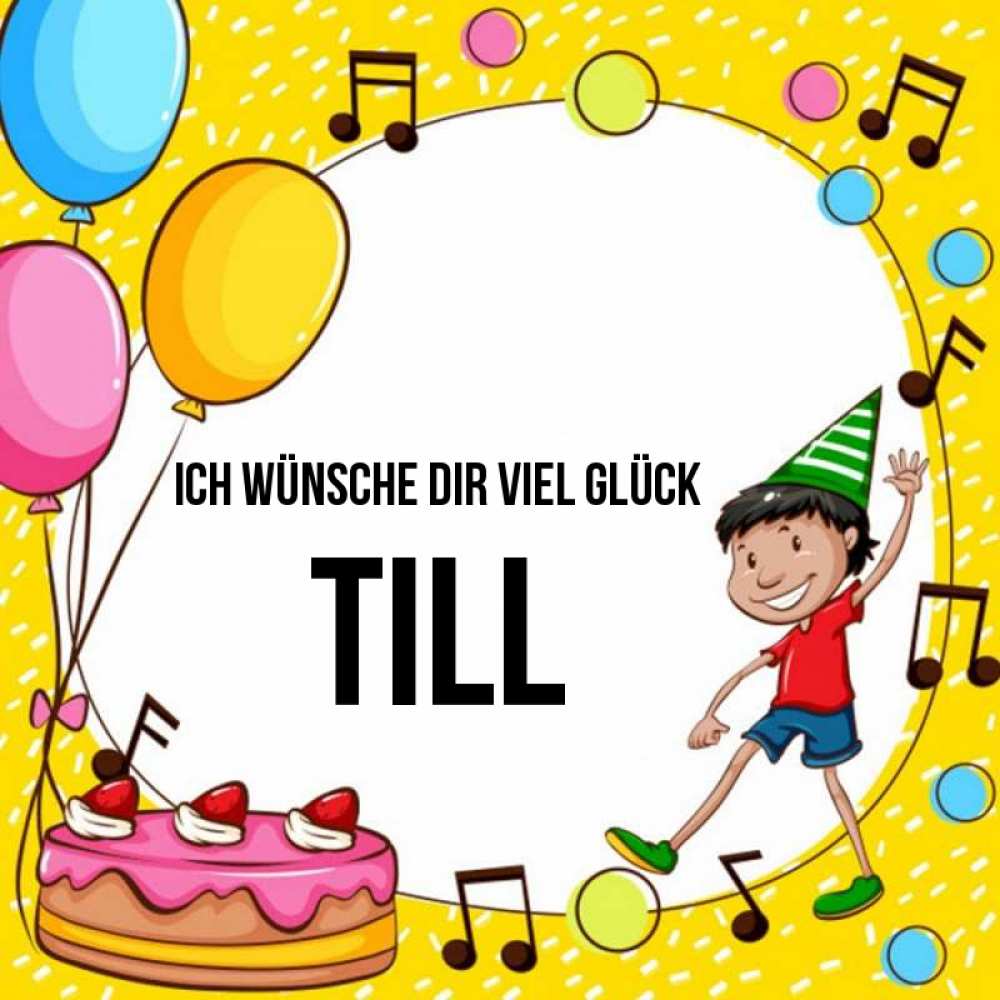 Открытка на каждый день с именем, Till Ich wünsche dir viel Glück открытка 1 Прикольная открытка с пожеланием онлайн скачать бесплатно 