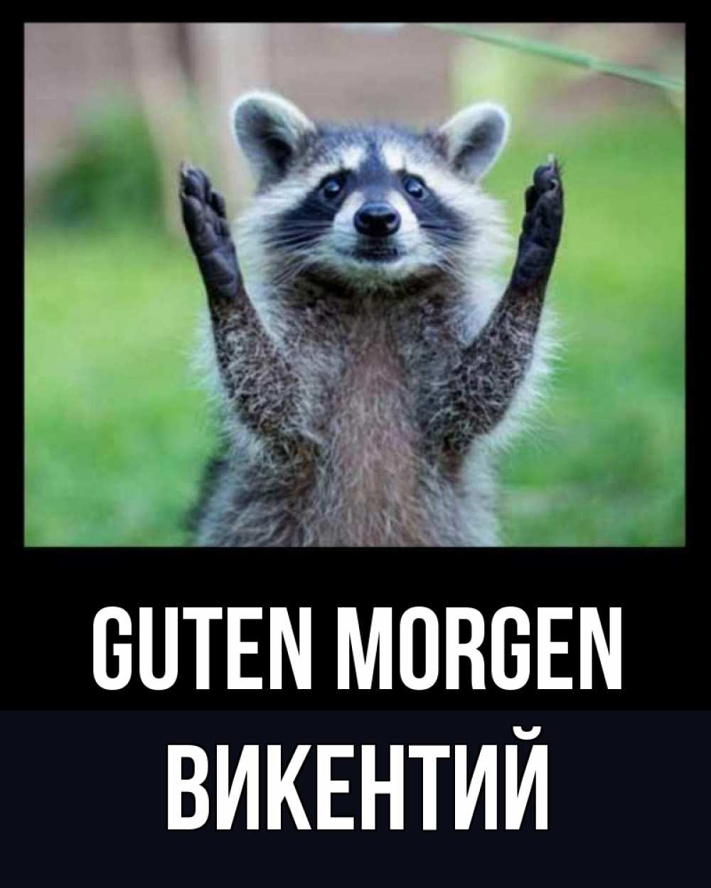 Открытка на каждый день с именем, Викентий Guten Morgen хорошее настроение утречком Прикольная открытка с пожеланием онлайн скачать бесплатно 