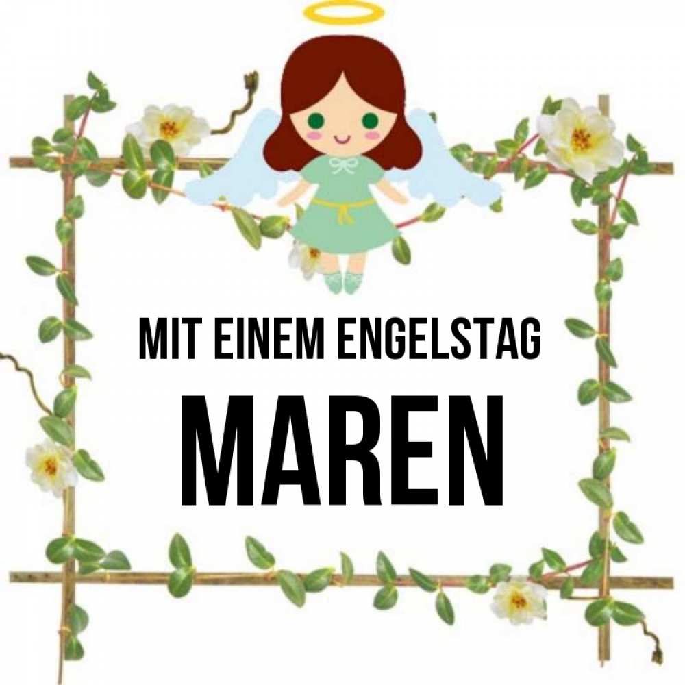 Картинка Mit einem Engelstag, Maren