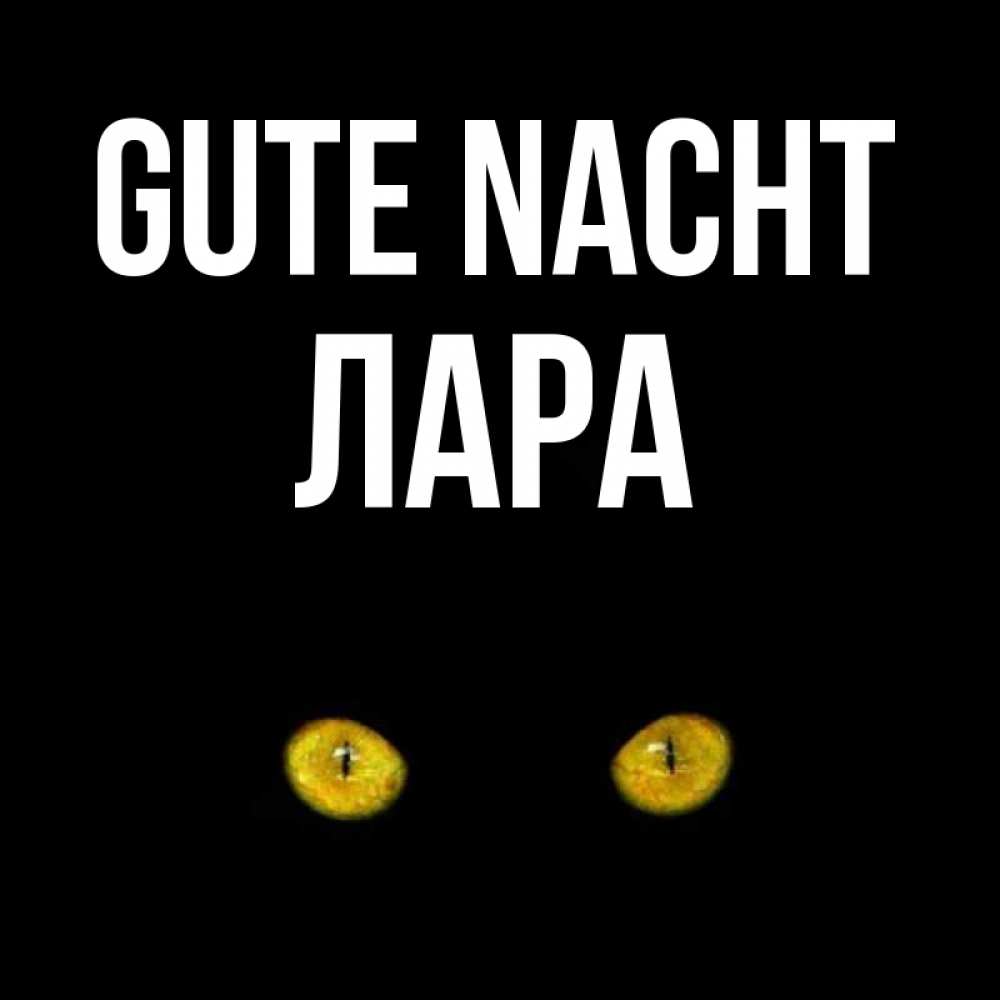 Открытка на каждый день с именем, Лара Gute Nacht сладких снов бесстрашный мой дружочек Прикольная открытка с пожеланием онлайн скачать бесплатно 