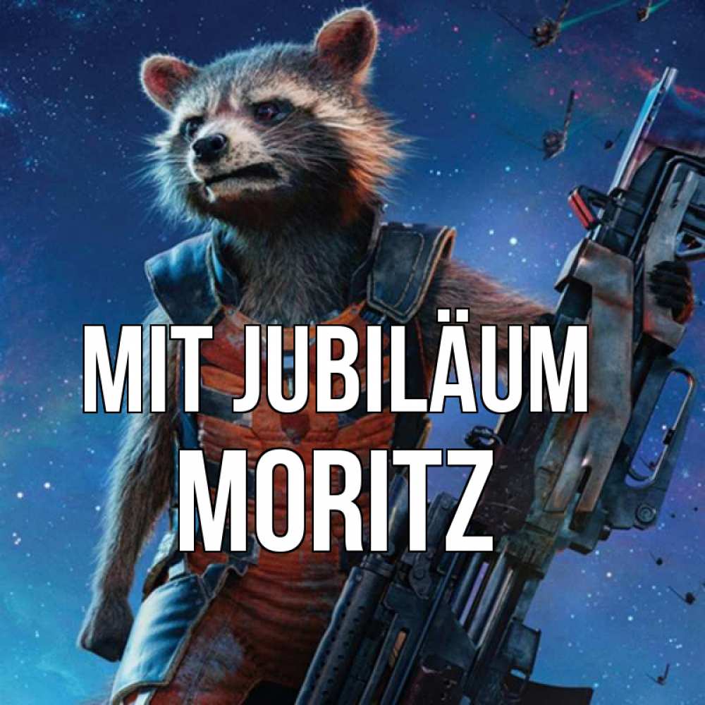 Открытка на каждый день с именем, Moritz Mit Jubiläum реактивный Рокета Прикольная открытка с пожеланием онлайн скачать бесплатно 